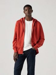 Levi's Bluza w kolorze czerwonym rozmiar: M. Czerwone bluzy z kapturem męskie Levi's, m, z bawełny. Za 144.24 zł.