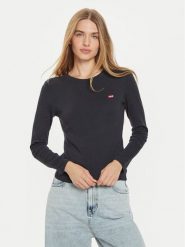 Levi's® Bluzka 000KL-0001 Czarny Regular Fit. Czarne bluzki damskie m, bez wzorów, z bawełny, bez ramiączek. Za 169.99 zł.
