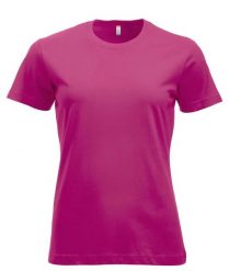 Clique New Classic-T Women – Klasyczny T-shirt z bawełny ringspun. Czerwone t-shirty damskie CLIQUE, m, bez wzorów, z bawełny, bez kołnierzyka. Za 104.80 zł.