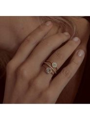 Les Petites Précieuses Pozłacany pierścionek z cyrkoniami i ametystem rozmiar: 54. Zielone pierścionki damskie Les Petites Précieuses, z ametystem, pozłacane. Za 217.99 zł.