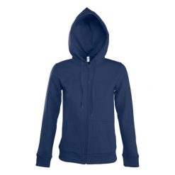 Damska Bluza Z Kapturem Seven Full Zip. Niebieskie bluzy z kapturem damskie SOL'S, s. Za 179.99 zł.