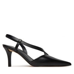 Sandały MICHAEL Michael Kors. Czarne sandały damskie MICHAEL Michael Kors, bez wzorów, bez obcasa, na szpilce. Za 739.99 zł.