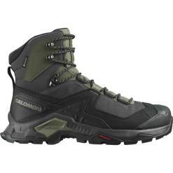 Buty trekkingowe męskie Quest Element GTX. Czarne buty trekkingowe męskie Salomon, z gore-texu, bez zapięcia, trekkingowe, gore-tex. Za 849.99 zł.