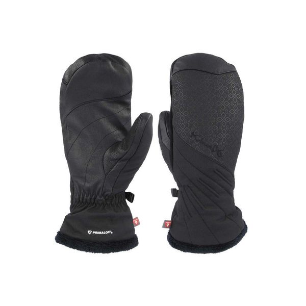 Rękawiczki narciarskie i snowboardowe damskie KINETIXX Ashly Mitt GTX black. Czarne rękawiczki damskie KINETIXX, na zimę, bez wzorów. W wyprzedaży za 390.00 zł.