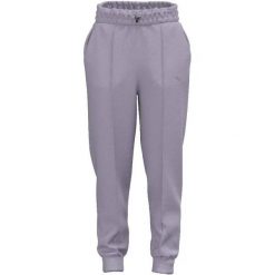 Damskie spodnie dresowe Mizuno Athletics. Fioletowe spodnie sportowe damskie Mizuno, m, z dresówki, na fitness i siłownię. Za 307.50 zł.