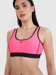 GÓRA OD BIKINI 4F DAMSKI STRÓJ KĄPIELOWY XS F077. Niebieskie bikini damskie 4f, bez wzorów. Za 54.50 zł.