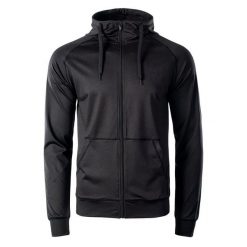 Bluza Rozpinana Męska Akos. Czarne bluzy z kapturem męskie MARTES, l, z elastanu. Za 115.99 zł.