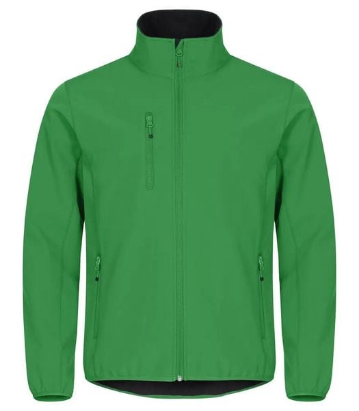 Clique Klasyczna Kurtka Softshell - 96% Poliester z Recyklingu. Zielone kurtki męskie CLIQUE, m, bez wzorów, z poliesteru, bez kaptura. Za 265.63 zł.