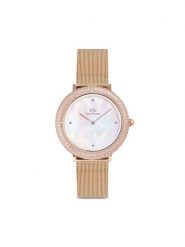 Daniel Wellington Zegarek Crystalline Bezel 3 DW00100823 Różowe złoto. Czerwone, analogowe zegarki damskie Daniel Wellington, złote. Za 1,049.00 zł.