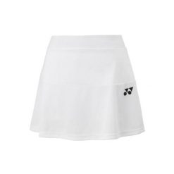 Damskie spódnico-spodenki Yonex YW0036EX. Białe szorty damskie YONEX, bez wzorów, z materiału, eleganckie. Za 187.70 zł.