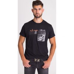T-SHIRT T-JUST-XR REGULAR FIT DIESEL. Czarne t-shirty męskie Diesel, l, bez wzorów, bez kołnierzyka. Za 149.50 zł.