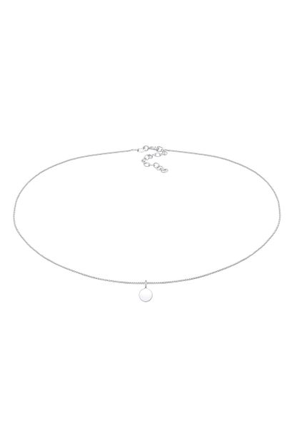 Elli Damski wisiorek płytkowy łańcuszek pancerka Basic ze srebra próby 925 Sterling Silver Naszyjniki 1 ct. Szare naszyjniki damskie Elli, na co dzień, srebrne. Za 283.99 zł.