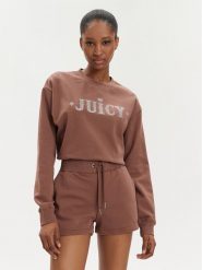 Juicy Couture Bluza Cristabelle Rodeo JCBAS223824 Brązowy Regular Fit. Brązowe bluzy bez kaptura damskie Juicy Couture, xxs, z bawełny. Za 169.99 zł.