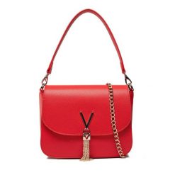 Torebka Valentino. Czerwone torebki klasyczne damskie Valentino, bez wzorów, bez dodatków. Za 329.99 zł.