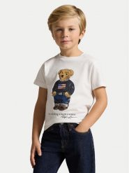 Polo Ralph Lauren T-Shirt 322P00508001 Biały Regular Fit. Białe t-shirty chłopięce Polo Ralph Lauren, bez wzorów, z bawełny, bez ramiączek. Za 249.99 zł.