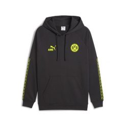 Męska bluza z kapturem Borussia Dortmund KING PUMA Flat Dark Gray Yellow Alert. Szare bluzy z kapturem męskie Puma, m. Za 309.00 zł.