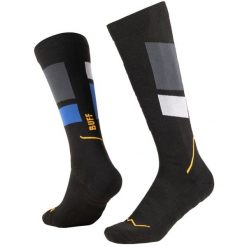 Skarpetki sportowe dla dorosłych Thermonet Over The Calf Socks. Czarne skarpetki damskie Buff, bez wzorów, z elastanu. Za 119.99 zł.