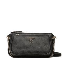 Torebka Guess. Czarne listonoszki damskie Guess, z aplikacjami, bez dodatków. Za 289.99 zł.