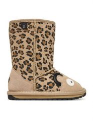 EMU Australia Śniegowce Cheetah K11103 Brązowy. Brązowe kozaki dziewczęce Emu Australia, bez wzorów, ze skóry, bez obcasa. Za 439.99 zł.