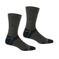 Skarpety do chodzenia damskie Blister Protect II 2-pak. Czarne skarpetki damskie Regatta, bez wzorów. Za 133.50 zł.