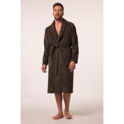 Męski Szlafrok odzież domowa kołnierz szalowy frotte do 8XL. Brązowa szlafroki męskie JAY-PI, m, bez wzorów, z bawełny. Za 432.99 zł.