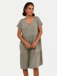 Kaffe Sukienka codzienna Petra 10504657 Szary Relaxed Fit. Szare sukienki damskie Kaffe, na co dzień, s, bez wzorów, z wiskozy, bez kołnierzyka, bez ramiączek, proste. Za 159.99 zł.