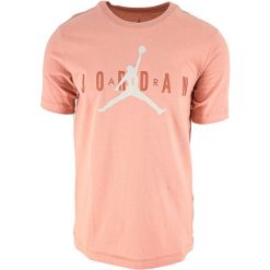 Koszulka sportowa męska Nike Air Jordan Wordmark. Brązowe t-shirty sportowe męskie Nike, l, z bawełny, bez ramiączek. Za 244.00 zł.