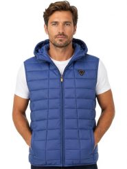 Geographical Norway Kamizelka pikowana "Vaipter" w kolorze niebieskim rozmiar: XXL. Niebieskie kamizelki męskie Geographical Norway, xxl. Za 174.95 zł.