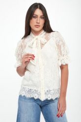 Koszula damska koronkowa TWINSET. Koszule damskie Twinset Milano, bez wzorów, z koronki, bez kołnierzyka, bez ramiączek. Za 909.00 zł.
