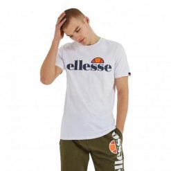 Koszulka sportowa męska Ellesse Prado. Białe t-shirty sportowe męskie Ellesse, l, bez ramiączek. Za 109.00 zł.