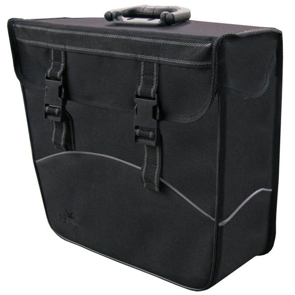 Torba Rowerowa Lewa 20 Liter 37X33X14 Cm - Czarna. Czarne torebki klasyczne damskie GREENLANDS, bez wzorów, z materiału, bez dodatków. Za 194.50 zł.