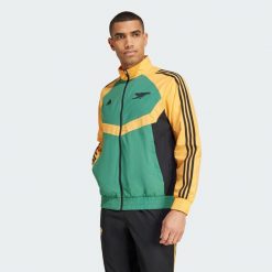 Bluza dresowa Arsenal Seasonal. Brązowe bluzy bez kaptura męskie Adidas, l, z dresówki. W wyprzedaży za 315.90 zł.