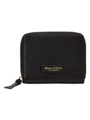 Marc O´Polo Skórzany portfel w kolorze czarnym - 11 x 13 x 3 cm rozmiar: onesize. Czarne portfele damskie bez wzorów, z materiału. Za 157.32 zł.