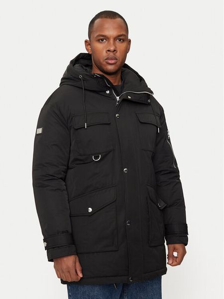 KARL LAGERFELD Parka 455003 544515 Czarny Regular Fit. Czarne parki męskie Karl Lagerfeld, m, bez wzorów, z syntetyku. Za 1,579.99 zł.