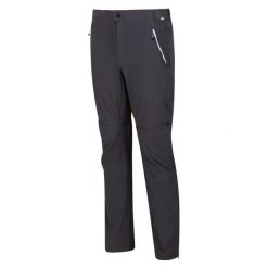 Spodnie turystyczne męskie Mountain Zip Off z odpinanymi nogawkami. Niebieskie szorty męskie Regatta, bez wzorów. Za 169.99 zł.