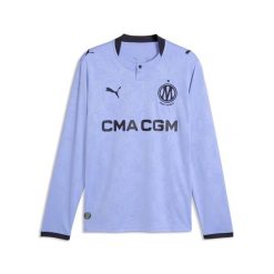 Koszulka z długim rękawem Third OM 2026/27. Fioletowe t-shirty sportowe męskie Puma, xs, z materiału, bez ramiączek, do piłki nożnej. Za 474.00 zł.