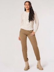 Apricot Sweter w kolorze beżowym rozmiar: M. Brązowe swetry klasyczne damskie Apricot, m, ze splotem, bez kołnierzyka. Za 110.04 zł.