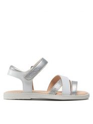 Geox Sandały J S.Karly G. D J5235D 002BJ C1000 M Srebrny. Szare sandały dziewczęce Geox, ze skóry, bez zapięcia. Za 219.99 zł.