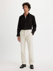 Levi´s Spodnie chino w kolorze beżowym rozmiar: W33/L32. Brązowe spodnie materiałowe męskie z aplikacjami, z bawełny. Za 156.98 zł.