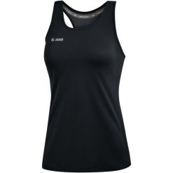 Damski tank top Jako top Run 2.0. Czarne topy damskie Jako, bez wzorów, bez kołnierzyka. Za 127.00 zł.