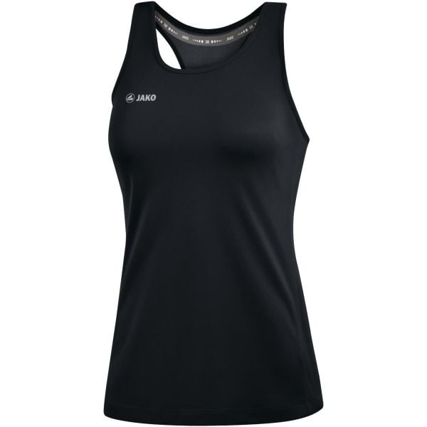 Damski tank top Jako top Run 2.0. Czarne topy damskie Jako, bez wzorów, bez kołnierzyka. Za 127.00 zł.