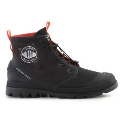 Buty Palladium Pampa Lite Travel Vt 74472-008-M czarne. Czarne buty sportowe na co dzień męskie z materiału, bez zapięcia. Za 667.75 zł.
