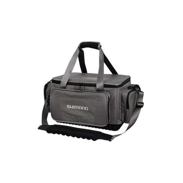 Duża torba wędkarska Shimano. Czarne torby męskie na ramię SHIMANO, bez wzorów, z materiału, na ramię, duże. Za 494.65 zł.