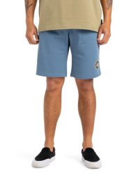 Spodenki z elastyczną talią dla Mężczyzn CIRCLE BACK Niebieski. Niebieskie szorty męskie Quiksilver, z bawełny, bez kołnierzyka. Za 152.40 zł.