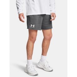 Spodenki Under Armour Rival Terry. Szare szorty męskie Under Armour, na lato, bez wzorów. Za 109.99 zł.