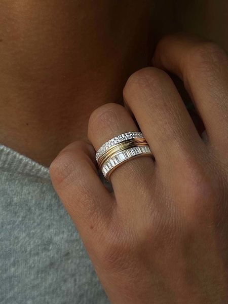 Les Petites Précieuses Pozłacany pierścionek z cyrkoniami rozmiar: 50. Żółte pierścionki damskie Les Petites Précieuses, z cyrkonią, pozłacane. Za 217.99 zł.