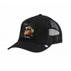 Czapka z daszkiem Goorin Bros. Mamba Trucker - 101-1024-BLK. Czarne czapki męskie Goorin Bros, bez wzorów, sportowe. W wyprzedaży za 149.00 zł.