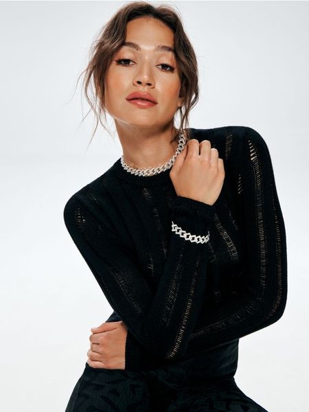 Bransoletka - srebrny. Szare bransoletki damskie Sinsay, srebrne. Za 15.00 zł.