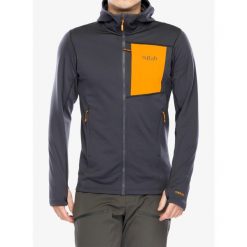 Bluza z kapturem męska Rab Superflux Hoody. Szare bluzy z kapturem męskie RAB, l. Za 432.77 zł.