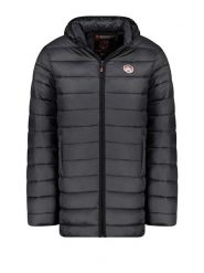 Geographical Norway Płaszcz pikowany "Amigobadge" w kolorze czarnym rozmiar: XL. Czarne płaszcze męskie Geographical Norway, xl, bez wzorów. Za 158.10 zł.